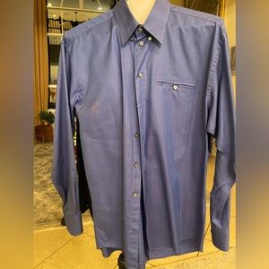 Dress men shirt Xl blue